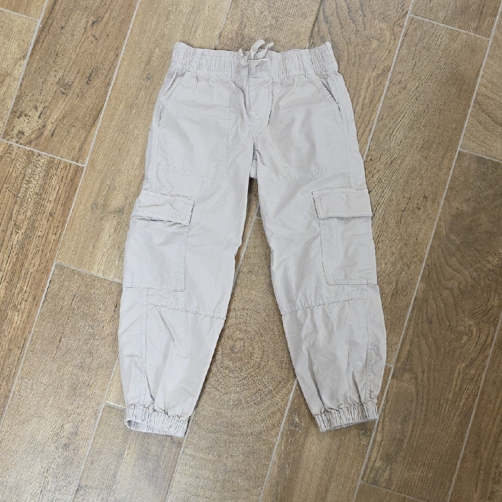Kid's Beige Cargo Pants
